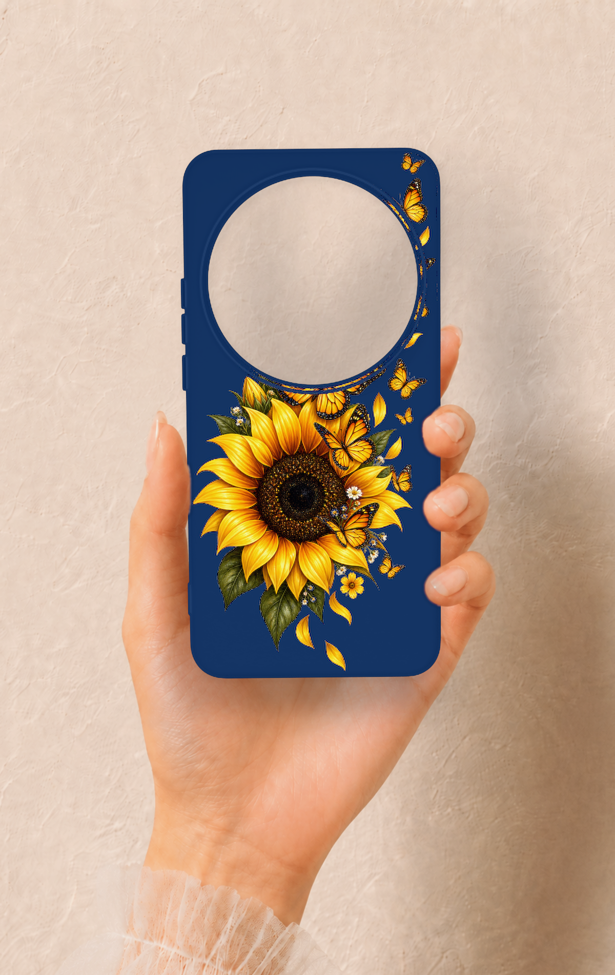 Xiaomi Mi 15 Ultra Uyumlu Ayçiçeği Desenli Silikon Kılıf