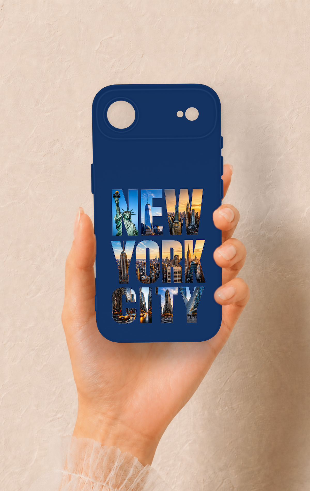 iPhone 17 Air Uyumlu New York City Desenli Silikon Kılıf