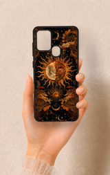 Samsung A21S Uyumlu Mistik Güneş Desenli Silikon Kılıf