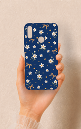 Huawei Y7 2019 Uyumlu Papatya Fiyonk Desenli Silikon Kılıf