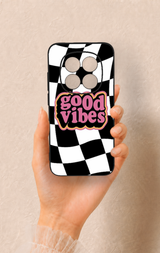 Redmi Note 15 Pro 5G Uyumlu Black Good Vibes Desenli Silikon Kılıf