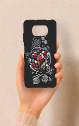 Poco X3 Uyumlu Rubik Küb Desenli Silikon Kılıf