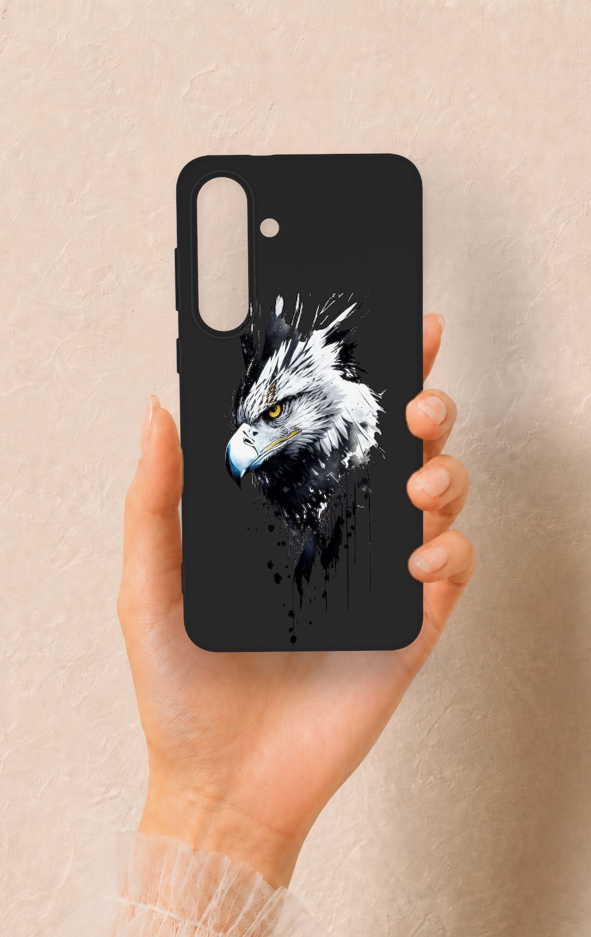 Samsung S25Fe Uyumlu Bald Eagle Desenli Silikon Kılıf