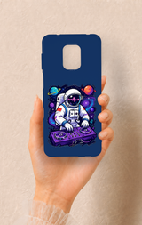 Redmi Note 9 Pro 9S Uyumlu Astronot DJ Desenli Silikon Kılıf