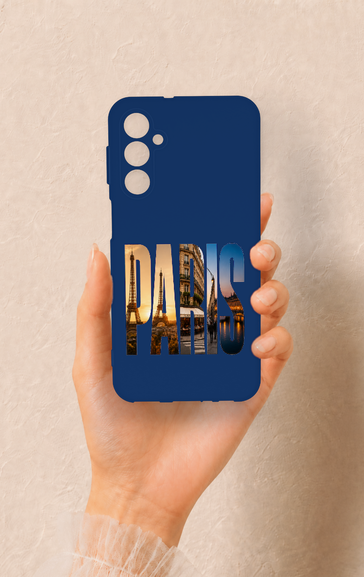Samsung M34 Uyumlu Paris Desenli Silikon Kılıf