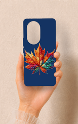 Honor 200 Pro 5G Uyumlu Renkli Yaprak Desenli Silikon Kılıf