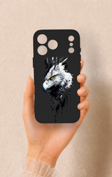 iPhone 17 Pro Max Uyumlu Bald Eagle Desenli Silikon Kılıf