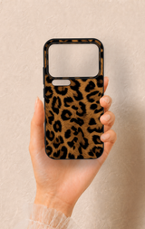 Xiaomi Mi 17 Pro 5G Uyumlu Koyu Leopar Deri Desenli Silikon Kılıf