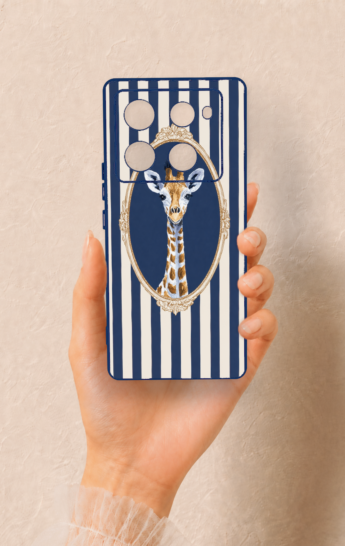 İnfinix Note 40 Pro Uyumlu Zürefa Desenli Silikon Kılıf
