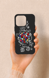 iPhone 13 Pro Uyumlu Rubik Küb Desenli Silikon Kılıf
