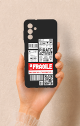 Samsung A04S Uyumlu Fragile Desenli Silikon Kılıf