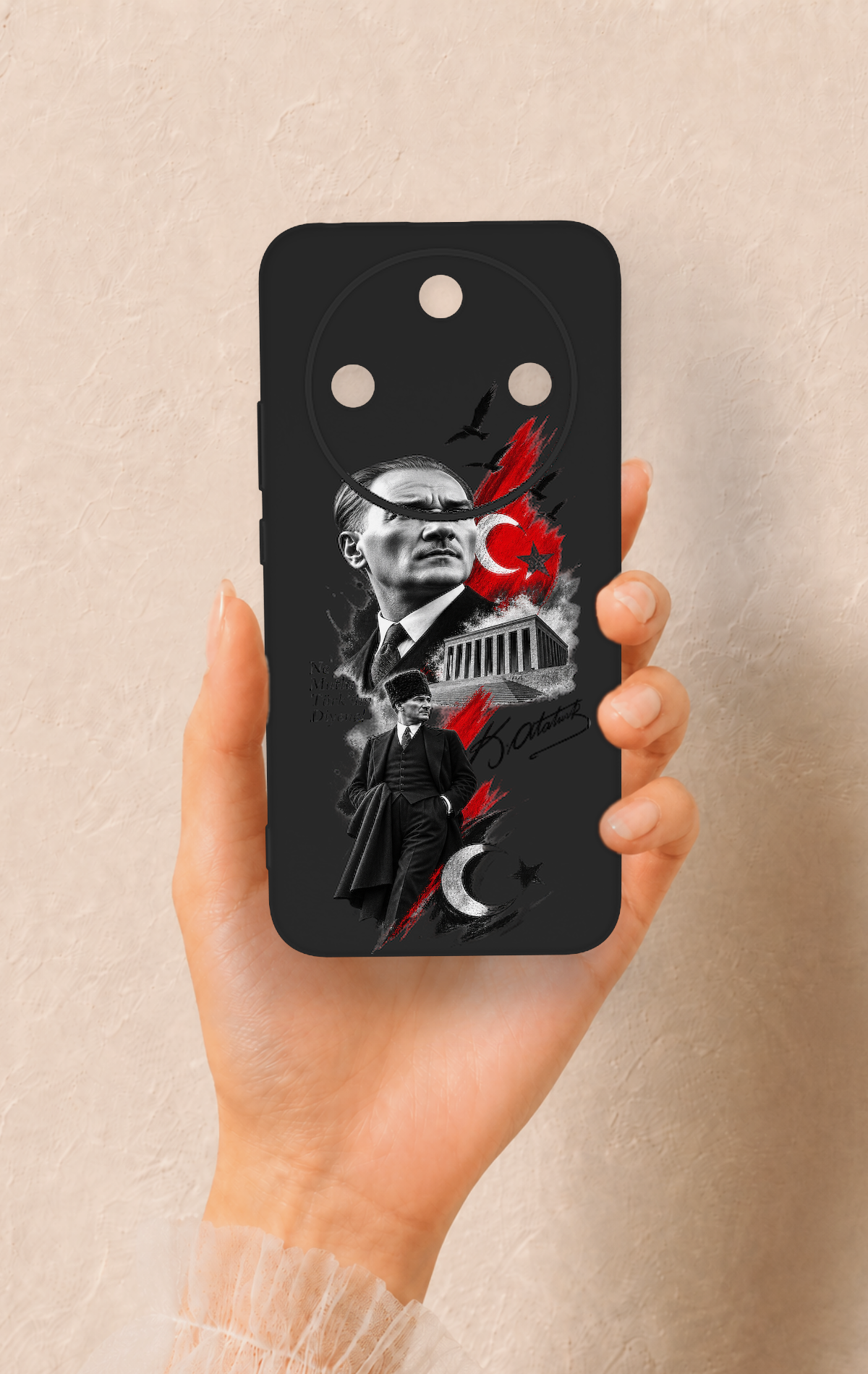 Honor Magic 8 Lite Uyumlu Atatürk Anıtkabir Desenli Silikon Kılıf
