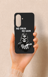 Samsung A57 Uyumlu No Pain No Gain Desenli Silikon Kılıf