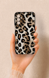 Samsung M13 Uyumlu Leopar Derisi Desenli Silikon Kılıf
