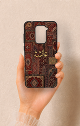Redmi Note 9 Uyumlu Vintage Halı Desenli Silikon Kılıf
