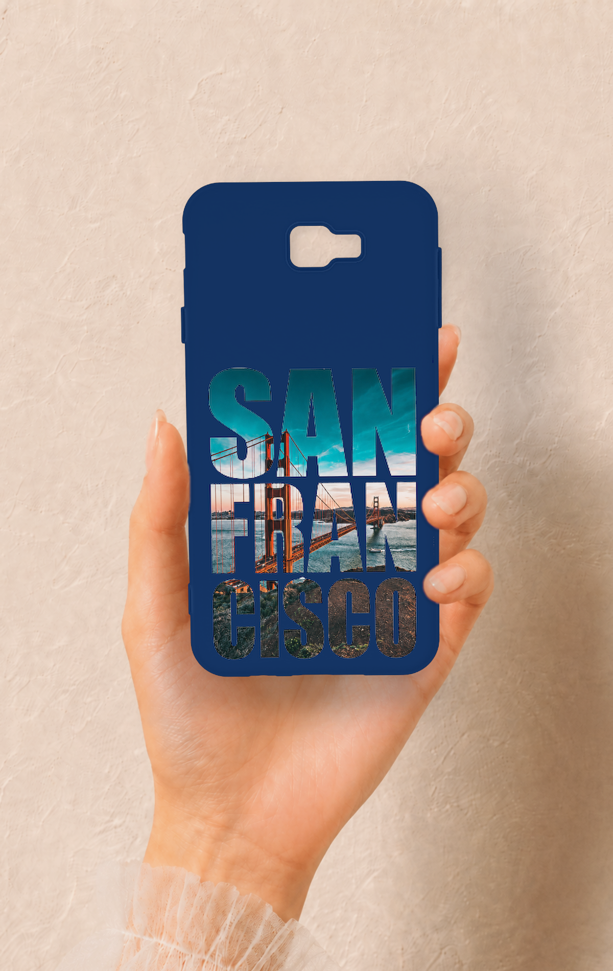Samsung J7 Prime Uyumlu San Francisco Desenli Silikon Kılıf