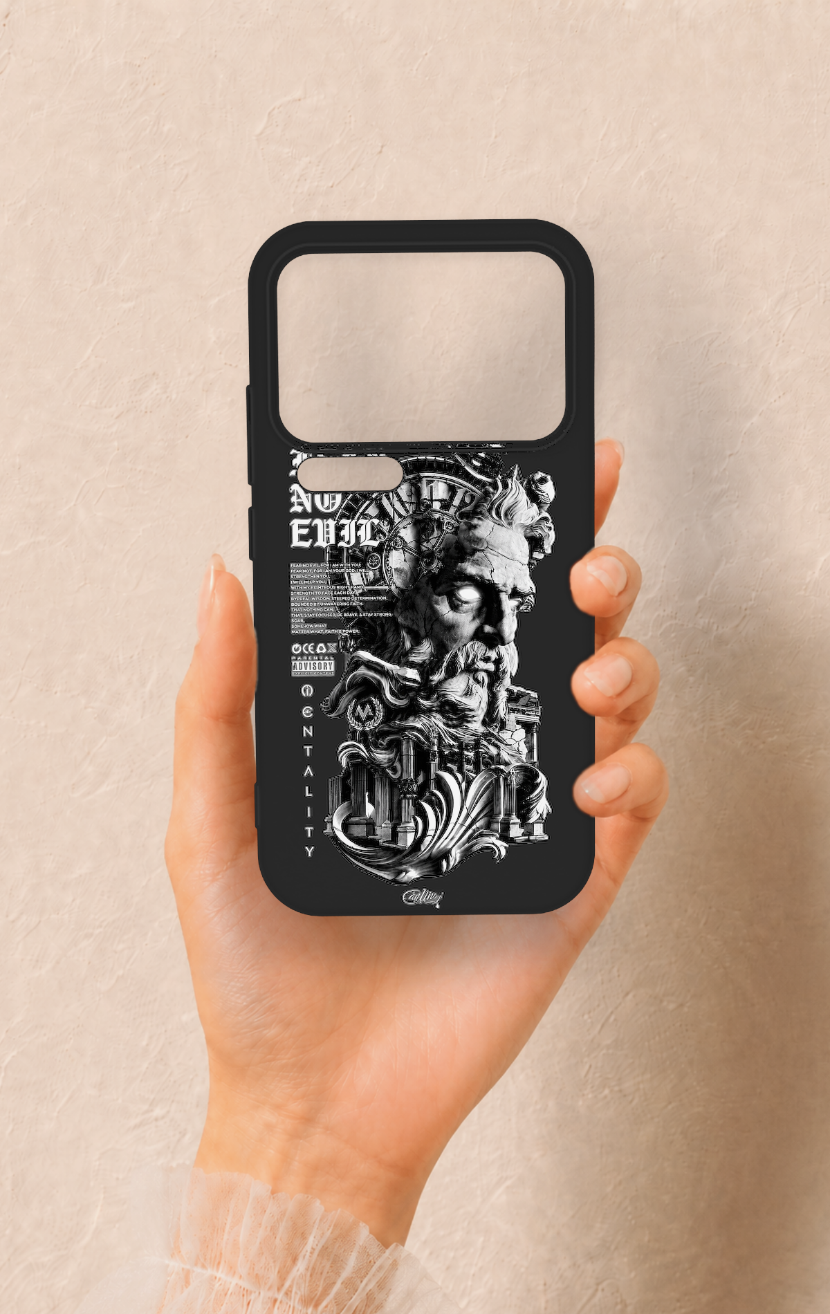 Xiaomi Mi 17 Pro 5G Uyumlu Fear No Evil Desenli Silikon Kılıf