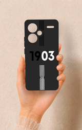 Redmi Note 13 Pro Plus Uyumlu 1903 Kemer Desenli Silikon Kılıf