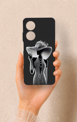 Oppo A60 Uyumlu Lady Desenli Silikon Kılıf