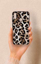 Huawei Y7 2019 Uyumlu Leopar Derisi Desenli Silikon Kılıf