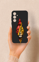 Samsung A35 Uyumlu Kesik Aslan Desenli Silikon Kılıf
