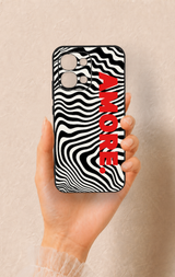 Oppo A6 Pro Uyumlu Zebra Amore Desenli Silikon Kılıf