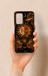 Oppo A55 Uyumlu Mistik Güneş Desenli Silikon Kılıf