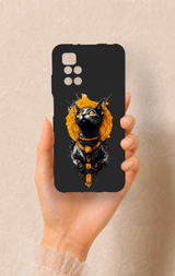 Redmi 10 2022 Uyumlu Mısırlı Kedi Tanrısı Desenli Silikon Kılıf