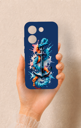 Poco X8 Pro Uyumlu Anchor Desenli Silikon Kılıf