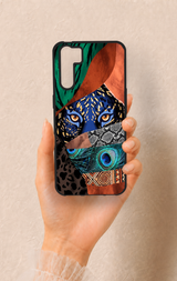 Oppo A91 Uyumlu Amazon Kaplan Desenli Silikon Kılıf