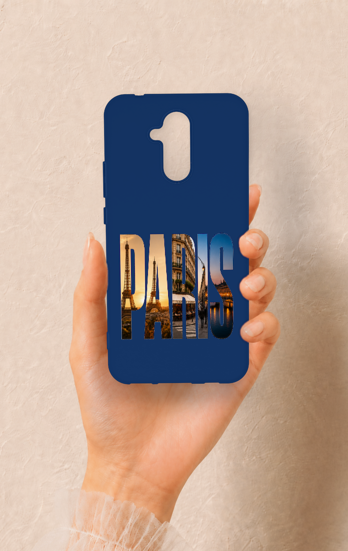 Huawei Mate 20 Lite Uyumlu Paris Desenli Silikon Kılıf