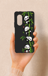 Huawei Nova 9Se Uyumlu Sevimli Panda Bambu Desenli Silikon Kılıf