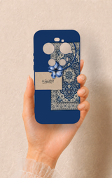 Xiaomi Mi 17 Ultra Uyumlu Mavi Etnik Halı Desenli Silikon Kılıf