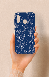 Samsung A20-A30 Uyumlu İnce Yaprak Dalı Desenli Silikon Kılıf