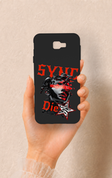 Samsung J7 Prime Uyumlu Sync Die Desenli Silikon Kılıf