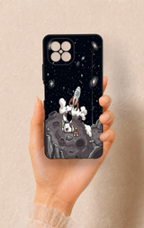 Omix X600 Uyumlu Uzay Astronot Desenli Silikon Kılıf