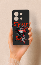 Redmi Note 13 Pro 5G Uyumlu Sync Die Desenli Silikon Kılıf