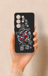 Samsung S26 Ultra Uyumlu Rubik Küb Desenli Silikon Kılıf
