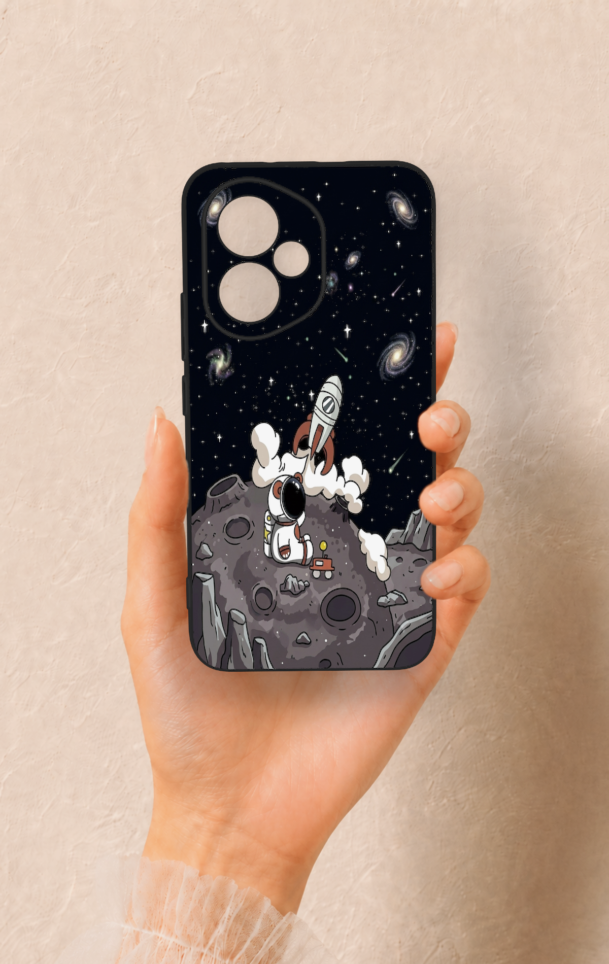Honor 400 Uyumlu Uzay Astronot Desenli Silikon Kılıf