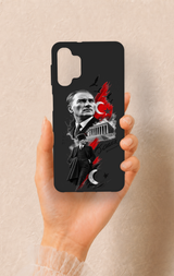 Samsung A32 Uyumlu Atatürk Anıtkabir Desenli Silikon Kılıf
