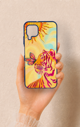 Huawei P40 Lite Uyumlu Güneşin Kaplanı Desenli Silikon Kılıf