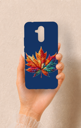 Huawei Mate 20 Lite Uyumlu Renkli Yaprak Desenli Silikon Kılıf