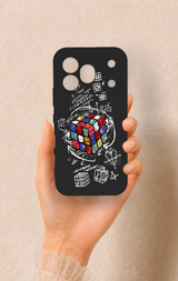 Honor 600 Pro Uyumlu Rubik Küb Desenli Silikon Kılıf