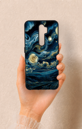 Oppo A5 2020 Uyumlu Yıldızlı Gece Desenli Silikon Kılıf