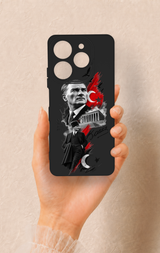 Tecno Spark 10 Pro Uyumlu Atatürk Anıtkabir Desenli Silikon Kılıf