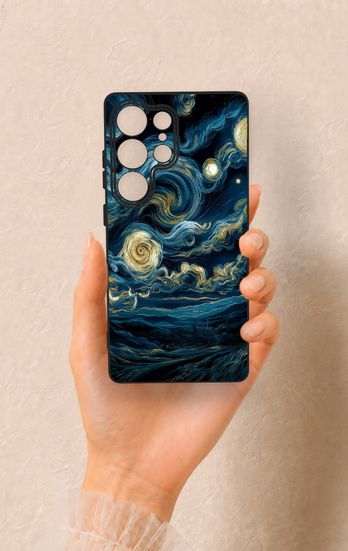 Samsung S25 Ultra Uyumlu Yıldızlı Gece Desenli Silikon Kılıf