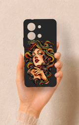 Vivo Y36 Uyumlu Medusa Desenli Silikon Kılıf