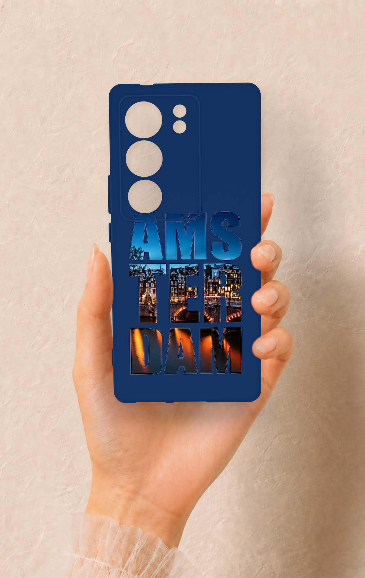 Vivo V29 Uyumlu Amsterdam Desenli Silikon Kılıf