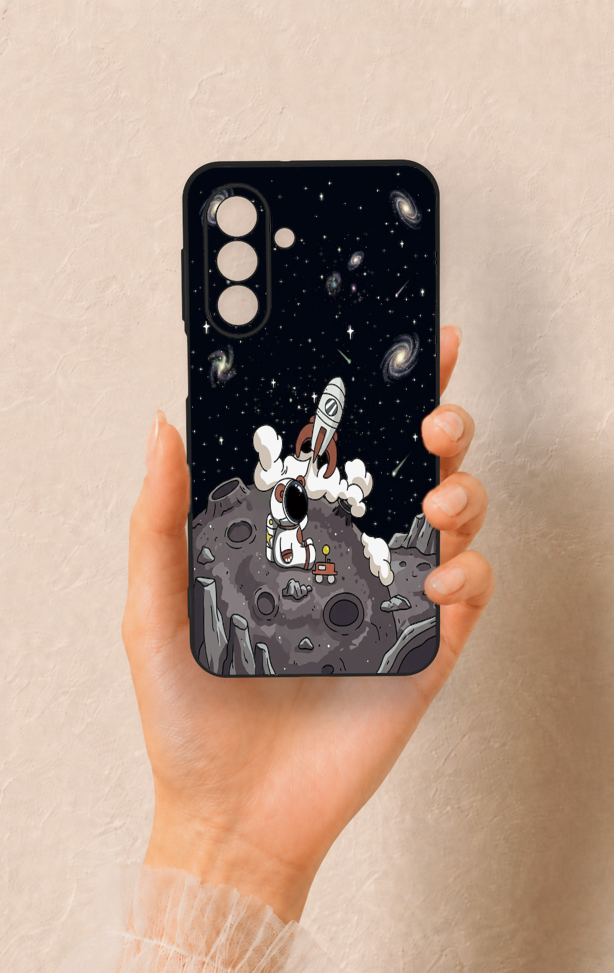 Samsung A17 Uyumlu Uzay Astronot Desenli Silikon Kılıf