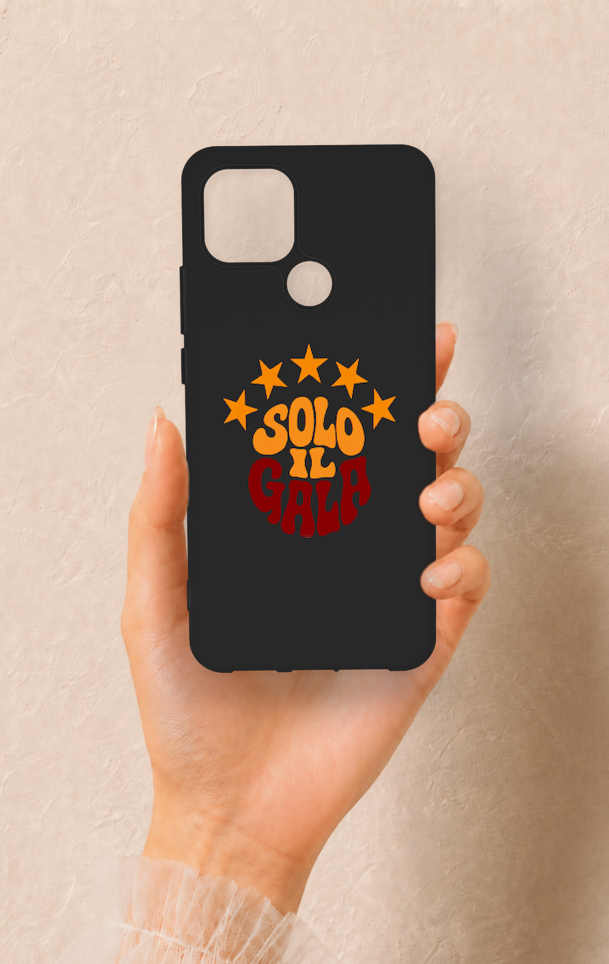 Oppo A15 Uyumlu Solo IL Gala Desenli Silikon Kılıf